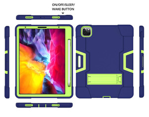 แนวตั้งขาตั้งซิลิโคนหุ่นยนต์ออกแบบเด็ก Defender สำหรับ <span class=keywords><strong>iPad</strong></span> <span class=keywords><strong>Pro</strong></span> <span class=keywords><strong>12</strong></span>.9<span class=keywords><strong>นิ้ว</strong></span>2021 2018 <span class=keywords><strong>2020</strong></span> Universal - Product Image 1