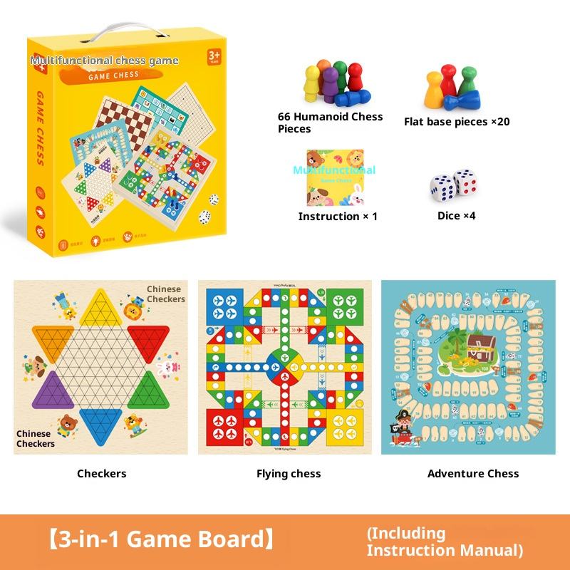 Ajedrez tres en uno, ajedrez de vuelo, ajedrez de aventura