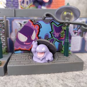 Figura de Acción Miniatura de Gengar de Re-ment, Serie Kawaii Pokemoned Town Back Alley at Night, Juguetes de PVC en Caja Ciega para Decoración del Hogar, Regalo para Niños - Product Image 6