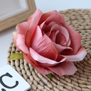Têtes de fleurs artificielles en soie rose en gros de Chine pour la décoration de mariage - Product Image 2