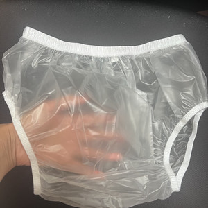 Многоразовые прозрачные подгузники для взрослых брюки с полиэтиленовой пленкой дышащий водонепроницаемый чехол для ухода за недержанием - Product Image 6