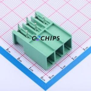 JL5EDGRC-76203G01 Plug-in Terminal Block Bent Lead Through Hole,P=7.62mm Board-to-Board / Socket - Closed 1x3P 7.62mm Green - Product Image 1