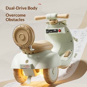 Nouveau style de <span class=keywords><strong>moto</strong></span> électrique en plastique pour enfants, tricycle pour garçons, filles, bébés, enfants, avec siège, rechargeable, deux places, télécommandé - Product Image 1