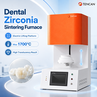 Horno de Sinterización de Porcelana y Zirconia para Laboratorio Dental TENCAN TC-BDF-1L 1700C, Precisión 1C, Elementos Calefactores de MoSi2 para Dientes
