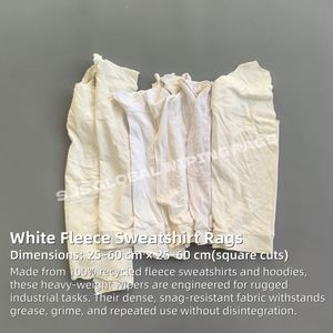 Trapos de Algodón 100% Tejido, Trapos de Felpa Blancos, Paños Industriales para Limpieza, Bolsa de 20 kg, Económicos - Product Image 2