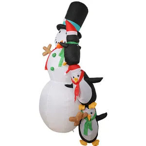 크리스마스 6FT Inflatables 개와 함께 산타 클로스 조명, 귀여운 실내 야외 크리스마스 장식 잔디 마당 정원 장식을 날려