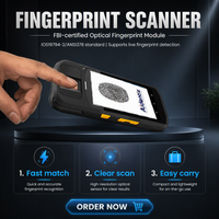 Perangkat Genggam Biometrik Multi-modal PDA Sidik Jari Bersertifikasi FBI dengan SDK, Tersedia dalam Stok, Kit Koleksi Luar Ruangan untuk Inspeksi Lapangan