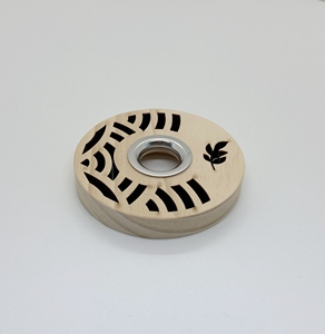 Alta calidad nuevo Color Natural superior grabado profundo Home Deco Vietnam Perfume Cap madera tallada rebanada difusor cubierta botella de aceite - Product Image 1