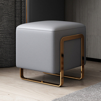 Léger luxe moderne ménage adulte fort et Simple maquillage chambre dressing tabouret siège souple chaussure à langer tabouret