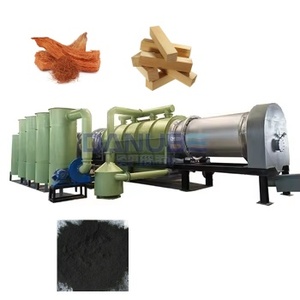 Horno de Carbonización de Madera, Máquina de Producción de Carbón Vegetal, Horno Rotatorio de Pirólisis - Product Image 1