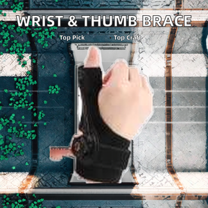 Nilon reversibel tali pergelangan tangan pemicu jari pereda nyeri jari Spica belat Pull-On penutupan untuk dukungan pergelangan tangan penggunaan tangan kanan kiri - Product Image 3