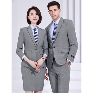 High End Business Suits For Men And Women Long Sleeve Polyester Workwear Formal Professional Attire For Office Uniforms Fall - Product Image 1