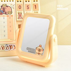 Sevimli karikatür Capybara makyaj aynası dönebilir havlu asılı banyo boy aynası masa masaüstü ayna çocuk hediyeler - Product Image 5