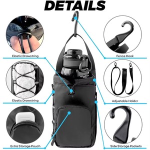 Bolsa de Gimnasio de <span class=keywords><strong>Neopreno</strong></span> Personalizada con Logotipo, Bolsa de Transporte para Botella de Agua de Poliéster 600D, Bolsa Magnética para Botella de Agua de Gimnasio - Product Image 2