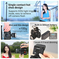 JINBEI Hi-4 Mini Flash de cámara para DSLR y Micro-Single Cameras Speedlite para Fuji Sony Canon Nikon Flash externo portátil