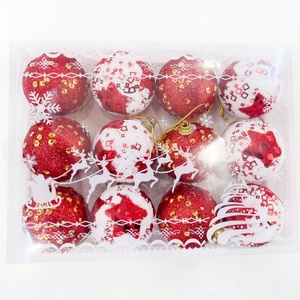 Christmas Decorations Foam Gold Powder Christmas Ball 12 Pieces Ornaments ZT232 - Product Image 4