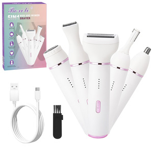 Cinq-en-un Portable électrique <span class=keywords><strong>nez</strong></span> tondeuse à cheveux aisselles épilation privée sourcil dispositif de rasage <span class=keywords><strong>pour</strong></span> <span class=keywords><strong>les</strong></span> femmes - Product Image 1