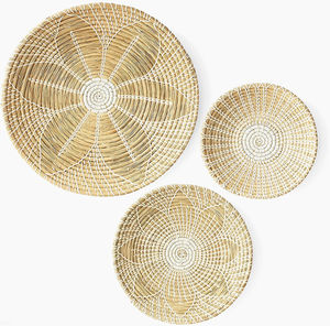 Accessoires de salon, décorations pour la maison, décorations murales, assiettes colorées, ensembles de paniers africains pour les murs - Product Image 5