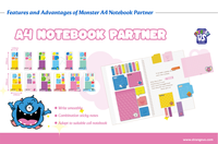 Kit de Espiral para Cuaderno A4 Strange US Monster, Notas Adhesivas Multitamaño, Combinación Personalizada |   Reclutamos Agentes Exclusivos Globales