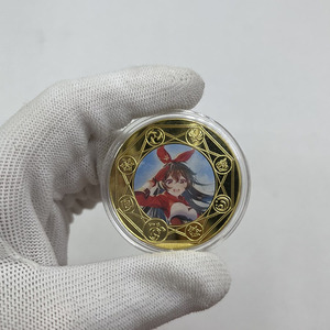 Consegna veloce gioco Anime <span class=keywords><strong>Genshin</strong></span> impatto 24K placcato oro moneta in magazzino - Product Image 2