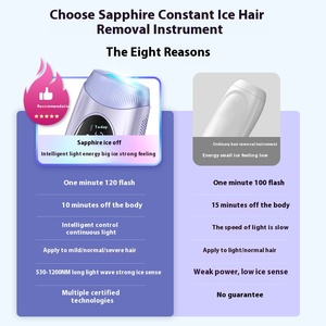 Portable Plastic <b>Electric</b> Hair Removal Instrument Quartz <b>Lamp</b> Illumination Rechargeable High-Powered Performance for Salon Use - Product Image 3