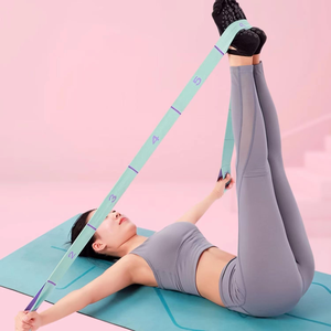 Yoga flexibilidad estiramiento 9 bucles alto elástico estiramiento práctica banda tensión cuerda baile pierna Camilla Correa cinturones para Pilates - Product Image 4