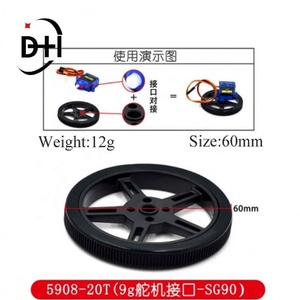 Moteur TT SG90 9G à direction à 360 degrés pour voiture robot intelligente compatible avec pneus en silicone 5908 - Product Image 4