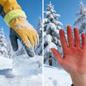 Gants de sécurité en caoutchouc acrylique thermique imperméable résistant au froid, vente en gros d'usine SNELL, vente chaude - Product Image 2