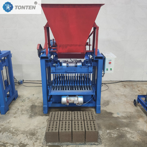 Hohe Kapazität ineinandergreifende Ziegel <span class=keywords><strong>block</strong></span> maschine DF4-35B <span class=keywords><strong>Block</strong></span> form maschine mit Trichter - Product Image 5