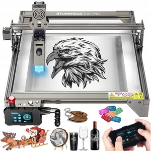 Atomstack S10 X7 A10 Pro Laser Engraver 10 Wát đầu ra Diode 50 Wát DIY Cutter cho 20 mét gỗ 15 mét Acrylic máy khắc laser