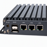 Mini PC Industrial con 4 Puertos LAN 2.5G POE N100 N305, 5 COM, 8 GPIO, DDR5, Router, Firewall, Gateway, SIM 4G, Amplio Rango de Temperatura, X86