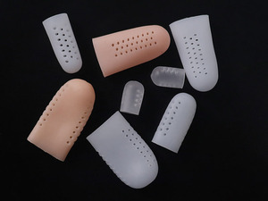 Mềm Silicone ngón tay bảo vệ trong S M L kích cỡ Breathable Toe mũ cho nứt vỉ viêm khớp eczema kích hoạt ngón tay - Product Image 3