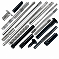 Goupilles de brochage usinées CNC sur mesure par électroérosion à fil, goupilles moletées, axe de positionnement en acier inoxydable pour équipement industriel