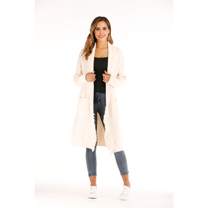 100% cachemire En Vrac En Gros <span class=keywords><strong>Pas</strong></span> <span class=keywords><strong>Cher</strong></span> Hiver Blanc <span class=keywords><strong>Pull</strong></span> pour Dames <span class=keywords><strong>Femme</strong></span> Pulls Longue Lâche <span class=keywords><strong>Pull</strong></span> Cardigan En Cachemire - Product Image 2