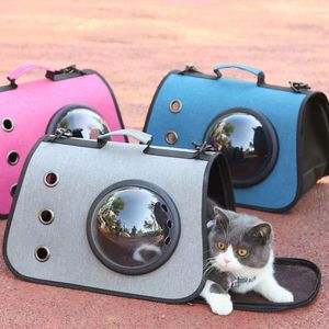 Transportín Plegable Portátil para Mascotas, de Lona Oxford Suave y Transpirable, Color Gris, para Gatos y Perros, para Salidas, Bolso de Hombro - Product Image 1