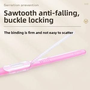 Clip de reliure à feuilles mobiles en plastique créatif à 2 trous Dossier PP Bande perforée Double trou Bureau Papeterie <span class=keywords><strong>Agrafeuse</strong></span> Manuels - Product Image 5