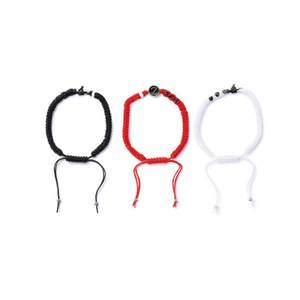 Fashion <b>String</b> <b>Bracelet</b> Circular Design Unisex Gift Jewelry Red Black White - Product Image 1