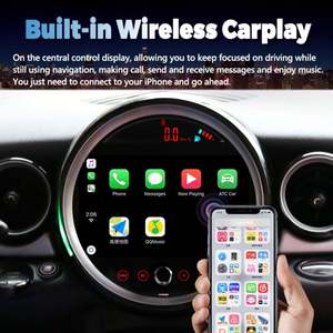 Radio para Auto con Pantalla Android 12 de 128 GB para BMW Mini One R56 2009, Reproductor Multimedia Integrado, Estéreo de 8 Núcleos, Navegación, Carplay, GPS - Product Image 6