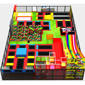 Grand parc de trampoline intérieur commercial chaud pour enfants avec fosse à mousse et grand toboggan FRP <span class=keywords><strong>Scream</strong></span> Excellente valeur Fun! - Product Image 2