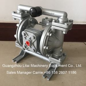 Pompe de transfert à diaphragme pneumatique en aluminium, S05, métallique - Product Image 2