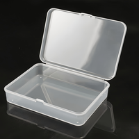 Boîte de rangement rectangulaire en PP transparente, anti-humidité, vide, de haute qualité, vente en gros, pour jouets, petits articles, artisanat, emballage plastique