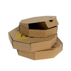 Emballage blanc marqué de pizza de boîte à pizza de <span class=keywords><strong>carton</strong></span> ondulé fait sur commande emballant la boîte à pizza de Brown <span class=keywords><strong>30x30</strong></span> pour la nourriture - Product Image 1