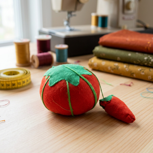 AA0086 Tomato <b>Pin</b> Cushion | Hand <b>Sewing</b> Accessories - Product Image 1