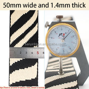 <span class=keywords><strong>Sangle</strong></span> en Polyester Jacquard léopard populaire de 50mm pour sacs bandoulière <span class=keywords><strong>sangle</strong></span> de <span class=keywords><strong>guitare</strong></span> à rayures zébrées <span class=keywords><strong>sangle</strong></span> de ceinture de sécurité - Product Image 2