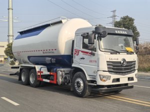 รถบรรทุกตงเฟิง 6x4 30 ลูกบาศก์เมตร แบบปิดผนึก สำหรับขนส่งสินค้าแห้ง ป้องกันฝุ่นละออง สำหรับขนส่งผงละเอียด - Product Image 2