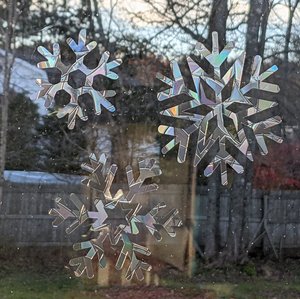 Custom Sun Catcher <strong>Giant</strong> Snow Flakes Decor <strong>Sticker</strong> - Product Image 6