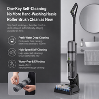Aspirateur silencieux 3-en-1 sans fil autonettoyant HEPA pour sols humides et secs, idéal pour la maison et l'hôtellerie