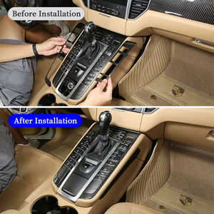 Alta calidad con precio de fábrica, accesorios interiores de coche de fibra de carbono, embellecedores de marco de botón de cambio de marchas para Porsche <span class=keywords><strong>Macan</strong></span> 2014-2020 - Product Image 6