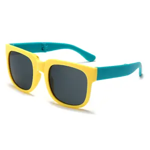 LBA kacamata hitam lipat anak-anak, kacamata pelindung UV trendi musim panas, kacamata bayi dan anak perempuan