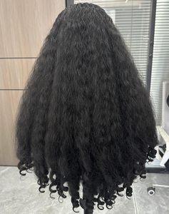 Perruque Afro Bouclée Frisée PREMPO, Partie en <span class=keywords><strong>V</strong></span>, Densité 180%, Sans Colle, à Clipser, Boucles Volumineuses, pour Femmes Noires, 24 Pouces # 1B) - Product Image 6